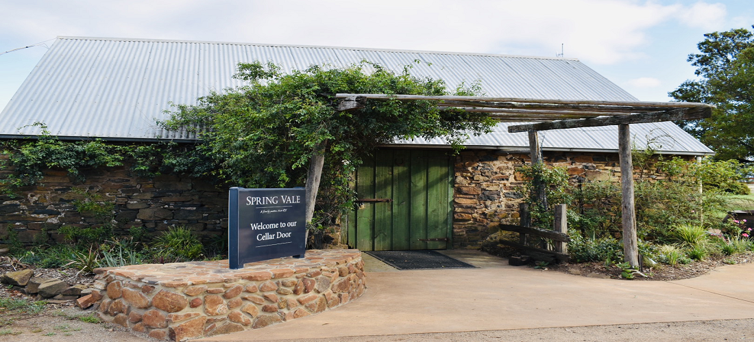 Out the front of the Spring Vale cellar door